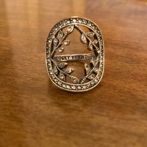 Large Lucky Brand silver ring
